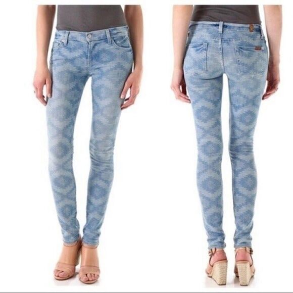 SALE 🔥7 for all Mankind Aztec jeans size 28 - Picture 1 of 13